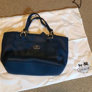 Small blue Coach purse.